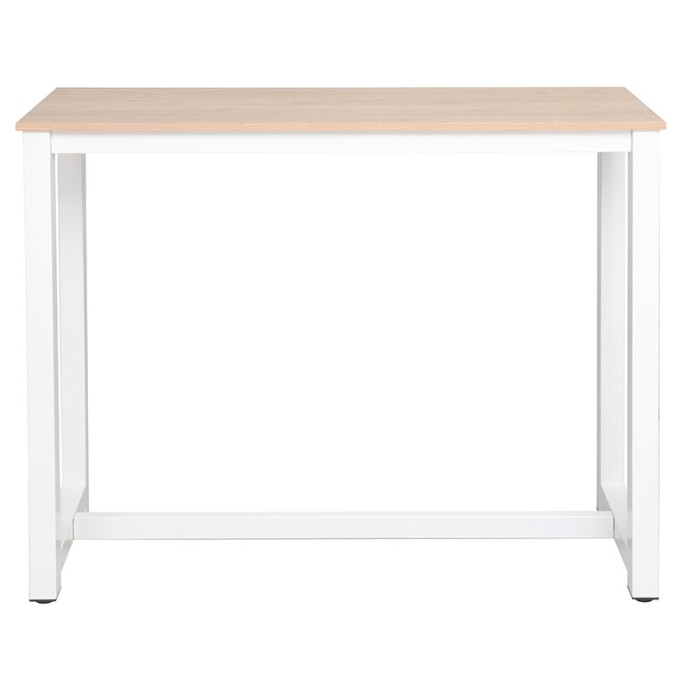 MARLE ΣΕΤ ΤΡΑΠΕΖΙ ΜΠΑΡ 3ΤΜΧ ΦΥΣΙΚΟ-ΛΕΥΚΟ ΠΟΔΙ 120X40X100cm