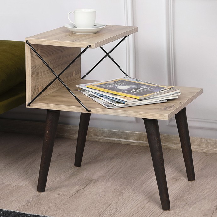 GATHER ΒΟΗΘΗΤΙΚΟ ΤΡΑΠΕΖΙ-ΚΟΜΟΔΙΝΟ SONOMA-ΚΑΡΥΔΙ 50X40X55ΕΚ