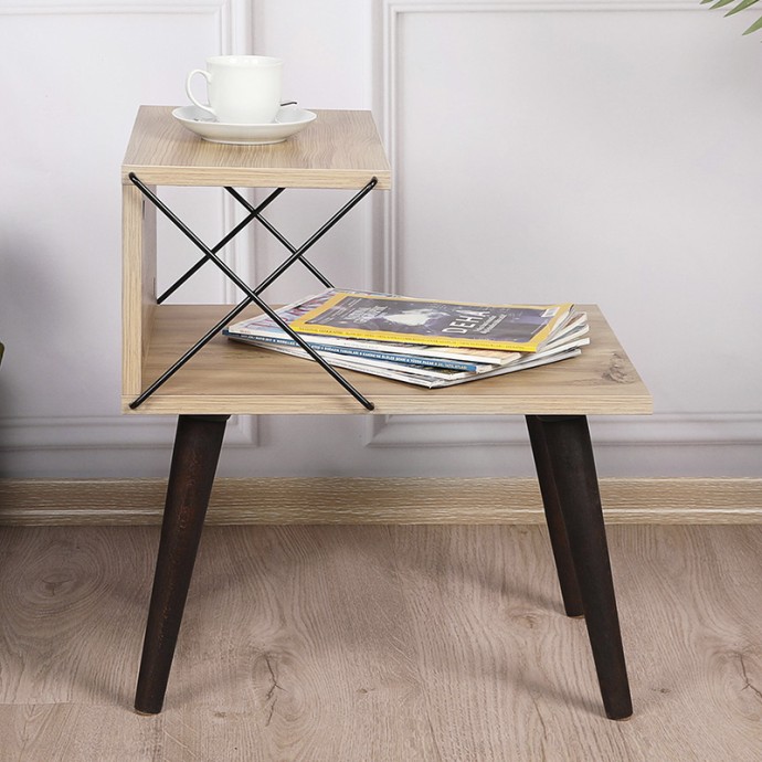 GATHER ΒΟΗΘΗΤΙΚΟ ΤΡΑΠΕΖΙ-ΚΟΜΟΔΙΝΟ SONOMA-ΚΑΡΥΔΙ 50X40X55ΕΚ