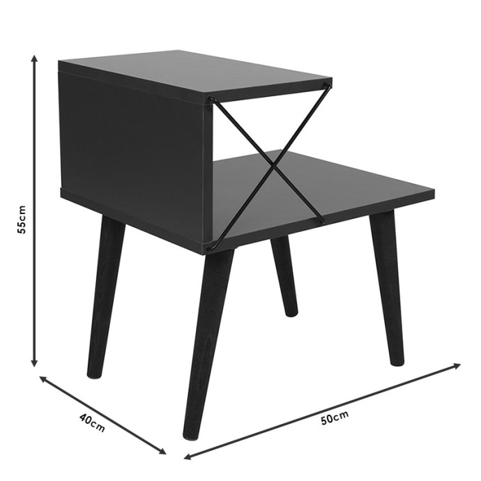 GATHER ΒΟΗΘΗΤΙΚΟ ΤΡΑΠΕΖΙ-ΚΟΜΟΔΙΝΟ SONOMA-ΚΑΡΥΔΙ 50X40X55ΕΚ