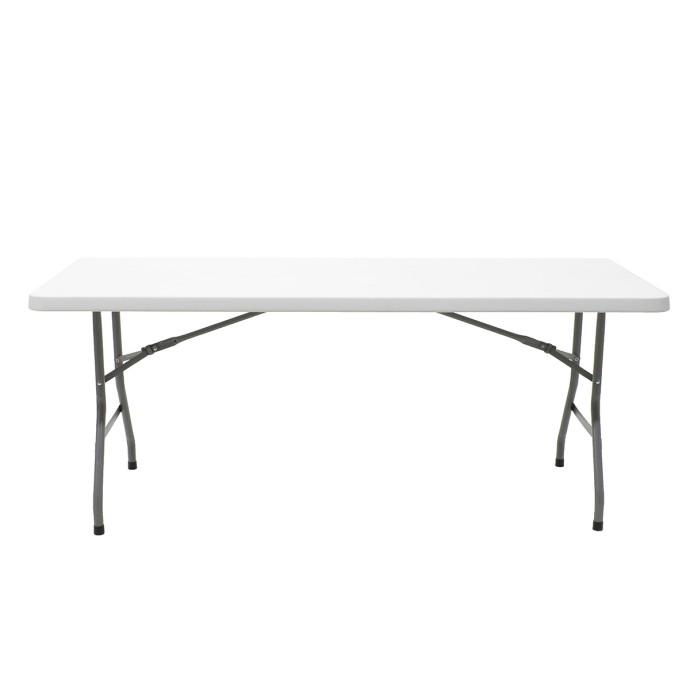 APRILIA ΤΡΑΠΕΖΙ CATERING-ΣΥΝΕΔΡΙΟΥ 183X76X74cm ΛΕΥΚΟ ΜΟΝΟΚΟΜΜΑΤΗ ΕΠΙΦΑΝΕΙΑ