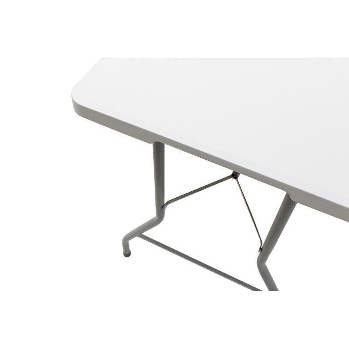 RODEO ΤΡΑΠΕΖΙ CATERING 152X70X74cm ΠΤΥΣΣΟΜΕΝΟ-ΒΑΛΙΤΣΑ ΛΕΥΚΟ