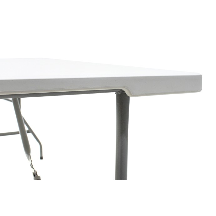 RODEO ΤΡΑΠΕΖΙ CATERING 152X70X74cm ΠΤΥΣΣΟΜΕΝΟ-ΒΑΛΙΤΣΑ ΛΕΥΚΟ