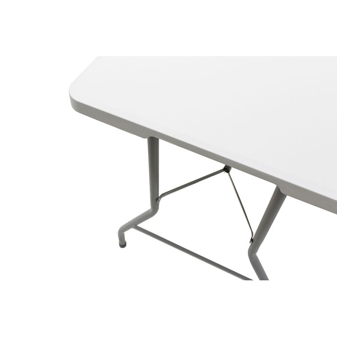 RODEO ΤΡΑΠΕΖΙ CATERING ΠΤΥΣΣΟΜΕΝΟ-ΒΑΛΙΤΣΑ ΛΕΥΚΟ 183X76X74cm