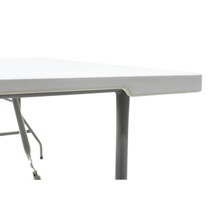 RODEO ΤΡΑΠΕΖΙ CATERING ΠΤΥΣΣΟΜΕΝΟ-ΒΑΛΙΤΣΑ ΛΕΥΚΟ 183X76X74cm