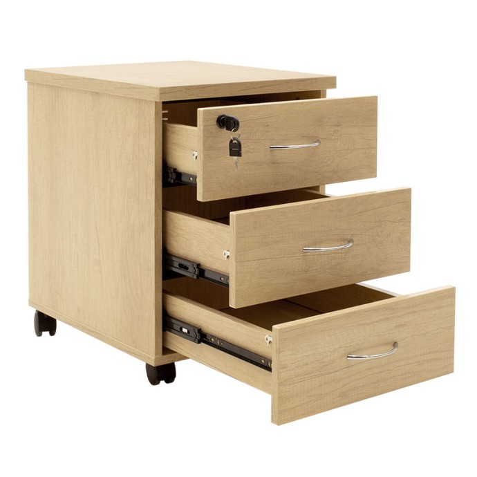 AMAZON ΣΥΡΤΑΡΙΕΡΑ ΓΡΑΦΕΙΟΥ 39X47X52,5cm ΕΠΑΓΓΕΛΜΑΤΙΚΗ ΤΡΟΧΗΛΑΤΗ ΧΡΩΜΑ SONOMA