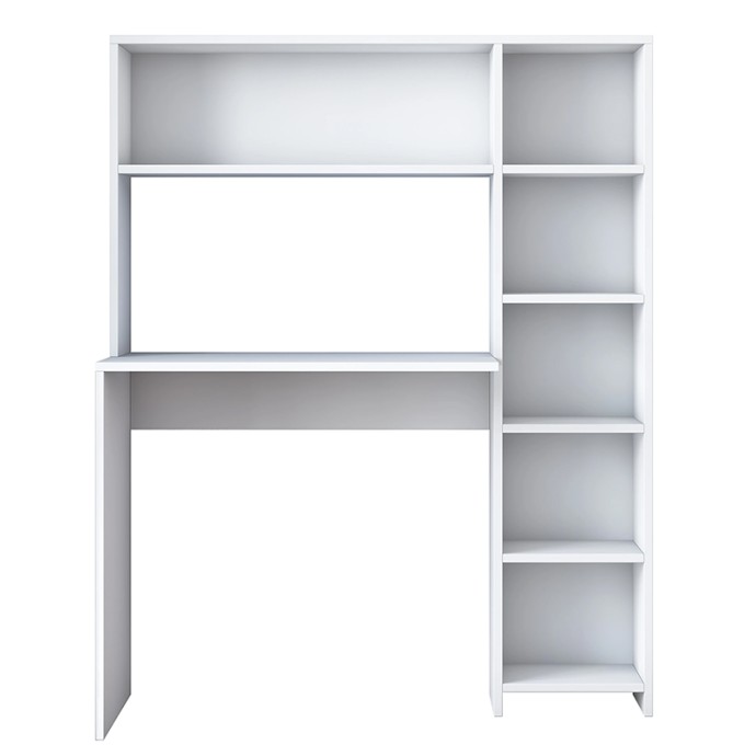 JANSON ΓΡΑΦΕΙΟ ΕΡΓΑΣΙΑΣ-ΡΑΦΙΕΡΑ ΛΕΥΚΟ 113X40X142cm