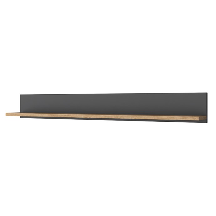 GOLDIE ΓΡΑΦΕΙΟ ΜΕ ΒΙΒΛΙΟΘΗΚΗ ΑΝΘΡΑΚΙ-ΦΥΣΙΚΟ 160X45X161.8cm