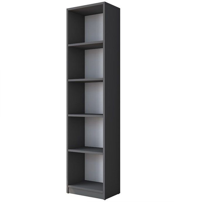 GOLDIE ΓΡΑΦΕΙΟ ΜΕ ΒΙΒΛΙΟΘΗΚΗ ΑΝΘΡΑΚΙ-ΦΥΣΙΚΟ 160X45X161.8cm