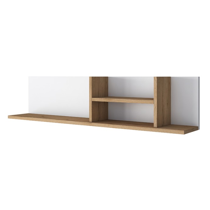 GOLDIE ΓΡΑΦΕΙΟ ΜΕ ΒΙΒΛΙΟΘΗΚΗ ΛΕΥΚΟ-ΦΥΣΙΚΟ 160X50X161.8cm