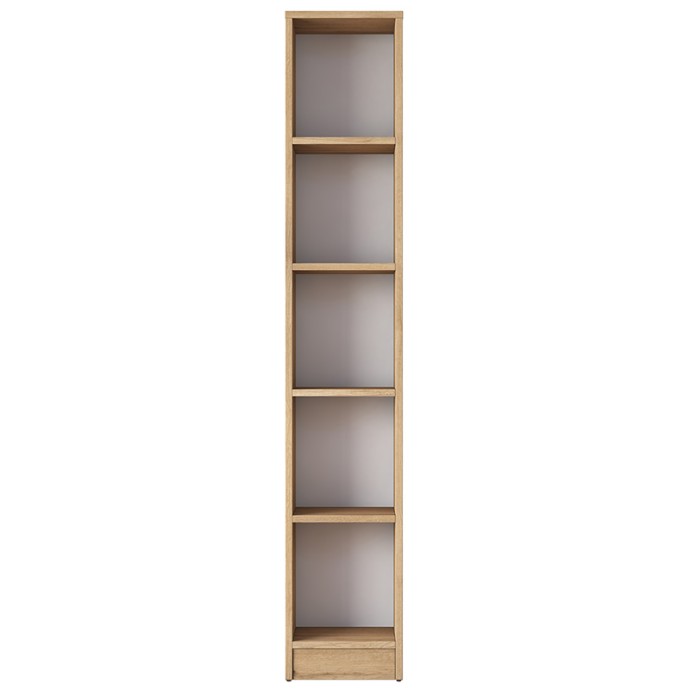 GOLDIE ΒΙΒΛΙΟΘΗΚΗ 30X25X170cm ΦΥΣΙΚΟ-ΛΕΥΚΟ