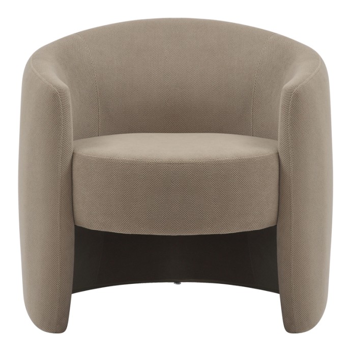 BARKEN ΠΟΛΥΘΡΟΝΑ 77X74.5X73cm ΥΦΑΣΜΑ ΣΕ ΓΚΡΙ-ΜΠΕΖ ΑΠΟΧΡΩΣΗ