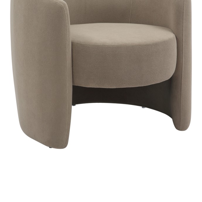 BARKEN ΠΟΛΥΘΡΟΝΑ 77X74.5X73cm ΥΦΑΣΜΑ ΣΕ ΓΚΡΙ-ΜΠΕΖ ΑΠΟΧΡΩΣΗ