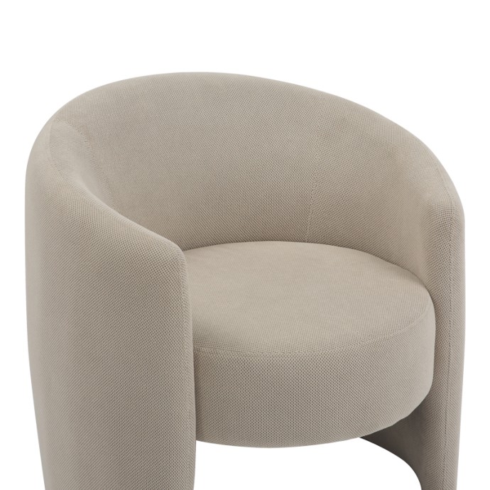 BARKEN ΠΟΛΥΘΡΟΝΑ 77X74.5X73cm ΥΦΑΣΜΑ ΣΕ ΜΠΕΖ ΑΠΟΧΡΩΣΗ
