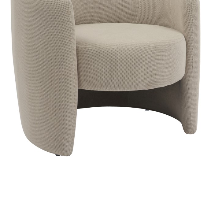 BARKEN ΠΟΛΥΘΡΟΝΑ 77X74.5X73cm ΥΦΑΣΜΑ ΣΕ ΜΠΕΖ ΑΠΟΧΡΩΣΗ