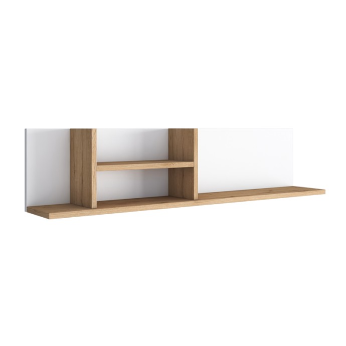 LOTEK ΓΡΑΦΕΙΟ ΕΡΓΑΣΙΑΣ-ΒΙΒΛΙΟΘΗΚΗ 120X45X161.8ΕΚ ΚΑΡΥΔΙ-ΛΕΥΚΟ 