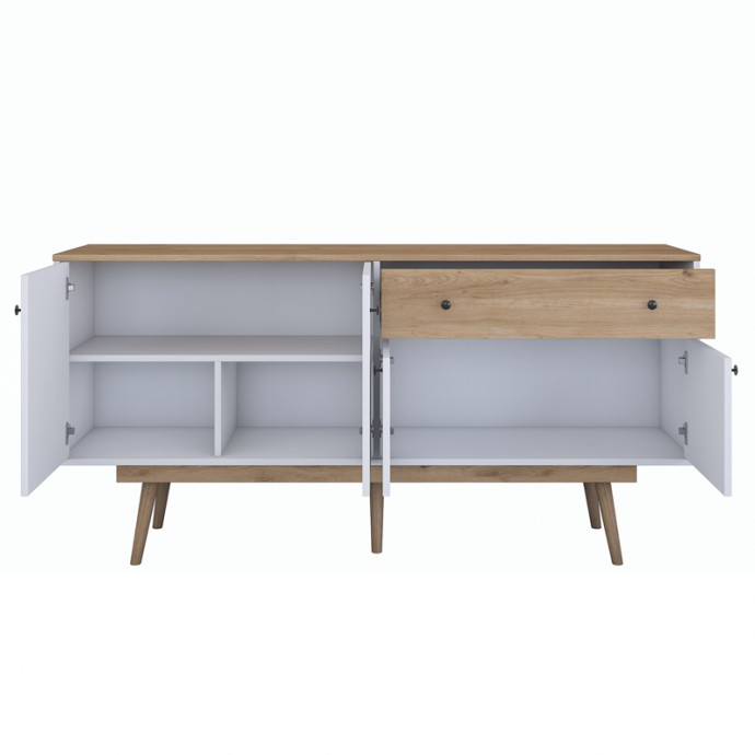 SATAVA ΜΠΟΥΦΕΣ PP 180X45X87.6ΕΚ ΛΕΥΚΟ-ΚΑΡΥΔΙ 
