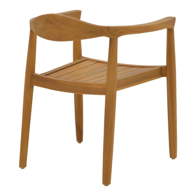 GANNY ΠΟΛΥΘΡΟΝΑ 59X56X71ΕΚ TEAK ΞΥΛΟ ΣΕ ΦΥΣΙΚΗ ΑΠΟΧΡΩΣΗ 
