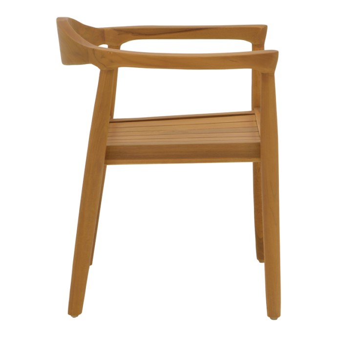 GANNY ΠΟΛΥΘΡΟΝΑ 59X56X71ΕΚ TEAK ΞΥΛΟ ΣΕ ΦΥΣΙΚΗ ΑΠΟΧΡΩΣΗ 
