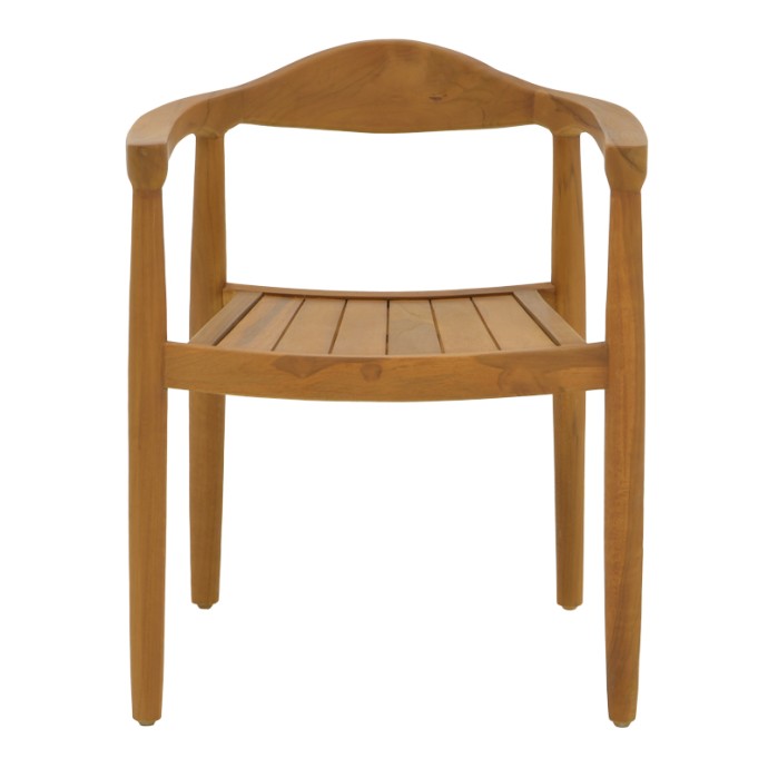 GANNY ΠΟΛΥΘΡΟΝΑ 59X56X71ΕΚ TEAK ΞΥΛΟ ΣΕ ΦΥΣΙΚΗ ΑΠΟΧΡΩΣΗ 
