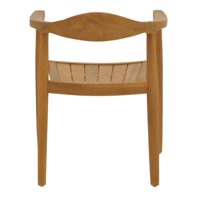 GANNY ΠΟΛΥΘΡΟΝΑ 59X56X71ΕΚ TEAK ΞΥΛΟ ΣΕ ΦΥΣΙΚΗ ΑΠΟΧΡΩΣΗ 