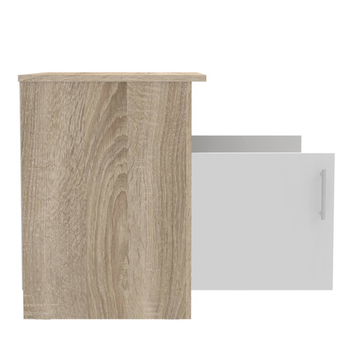 GALDOW ΝΤΟΥΛΑΠΙ 80X45X60ΕΚ SONOMA-ΛΕΥΚO 