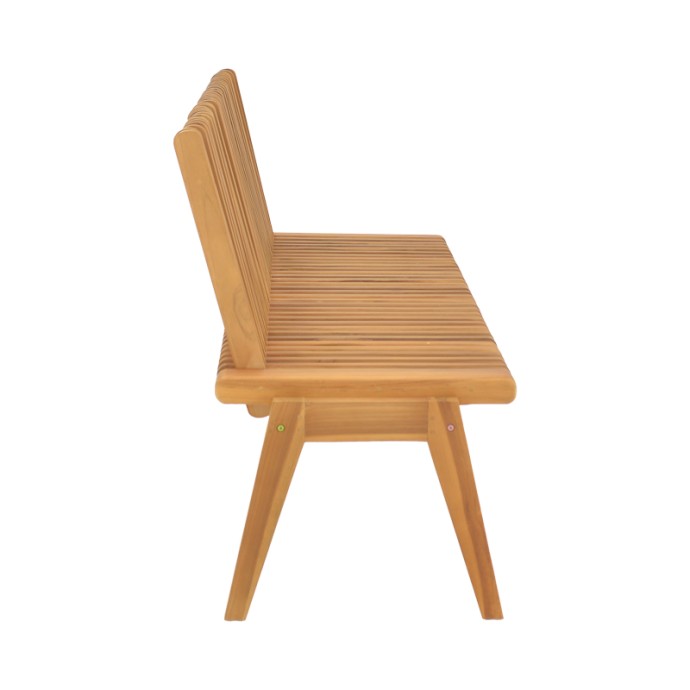 JEY ΠΑΓΚΑΚΙ  120X45X40ΕΚ TEAK ΞΥΛΟ ΣΕ ΦΥΣΙΚΗ ΑΠΟΧΡΩΣΗ 