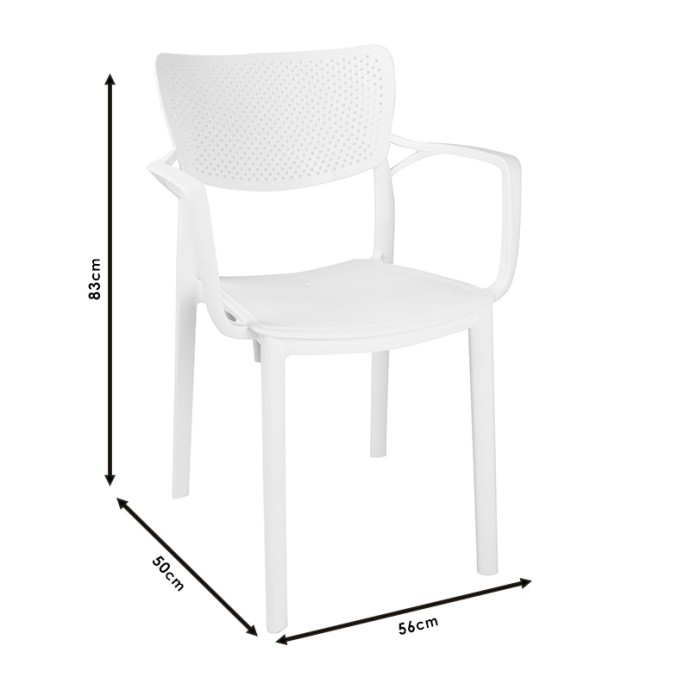 FRONTLINE ΠΟΛΥΘΡΟΝΑ PP CAPPUCINO 56x50x83cm