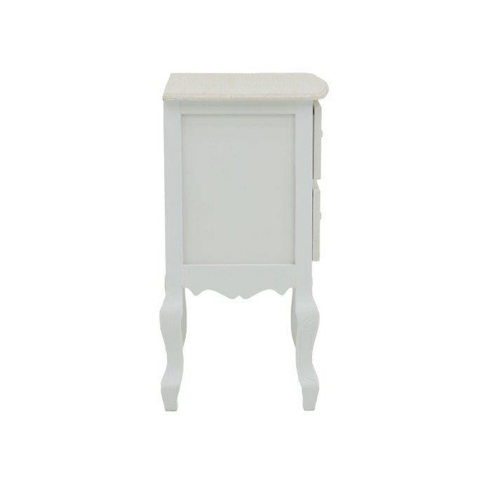 ΚΟΜΟΔΙΝΟ PAZLEN INART MDF ΣΕ ΛΕΥΚΗ ΑΝΤΙΚΕ ΑΠΟΧΡΩΣΗ 40X45X65ΕΚ
