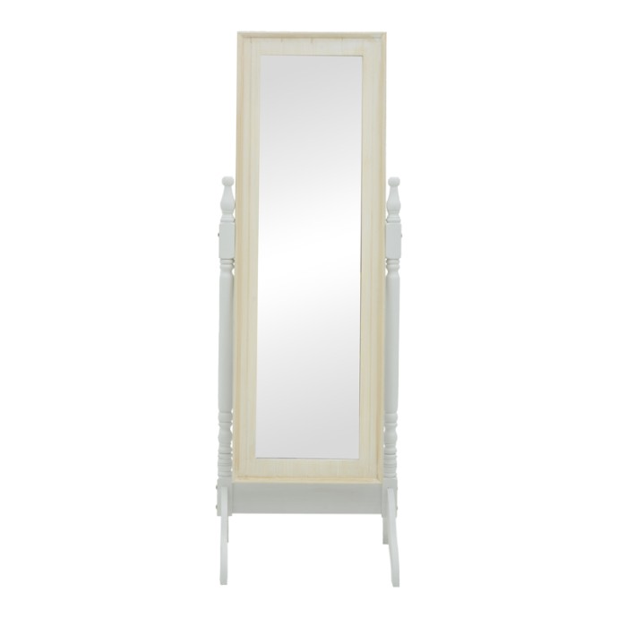 MALONE ΚΑΘΡΕΠΤΗΣ  INART MDF 55X50X160ΕΚ ΛΕΥΚΟ ΑΝΤΙΚΕ 