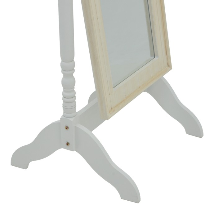 MALONE ΚΑΘΡΕΠΤΗΣ  INART MDF 55X50X160ΕΚ ΛΕΥΚΟ ΑΝΤΙΚΕ 