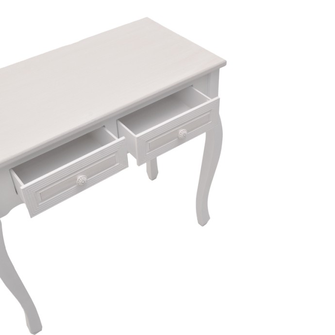 JOLIENE ΚΟΝΣΟΛΑ INART 80X40X75ΕΚ MDF ΣΕ ΛΕΥΚΗ ΑΝΤΙΚΕ-ΦΥΣΙΚΗ ΑΠΟΧΡΩΣΗ 