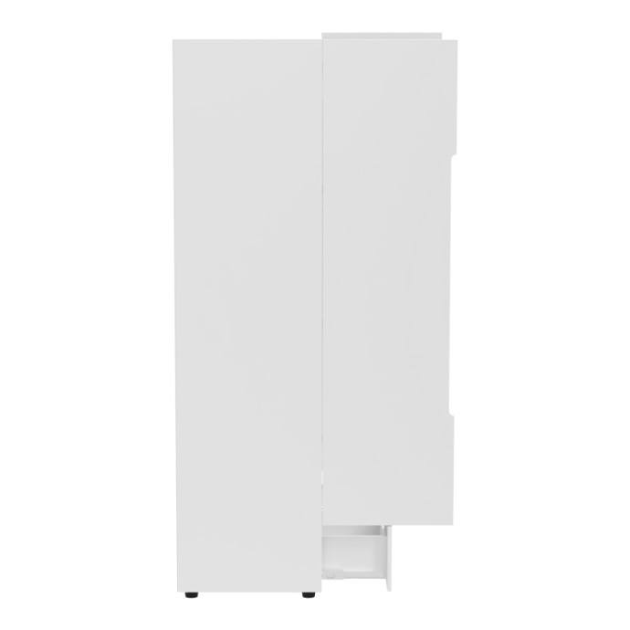 AFINA ΝΤΟΥΛΑΠΑ ΔΙΦΥΛΛΗ 100X57X213ΕΚ MDF ΛΕΥΚΟ GLOSSY 