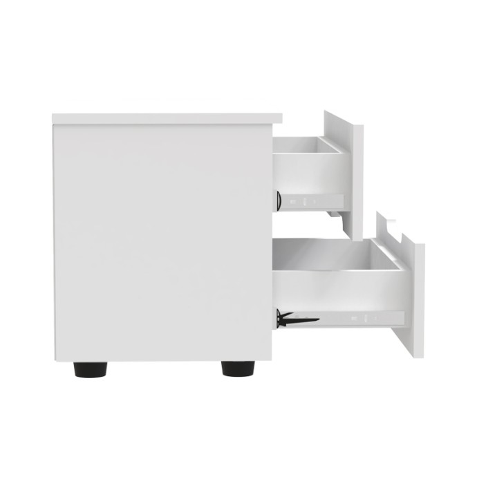 AFINA ΚΟΜΟΔΙΝΟ MDF ΣΕ ΛΕΥΚΗ GLOSSY ΑΠΟΧΡΩΣΗ 50X35X41ΕΚ