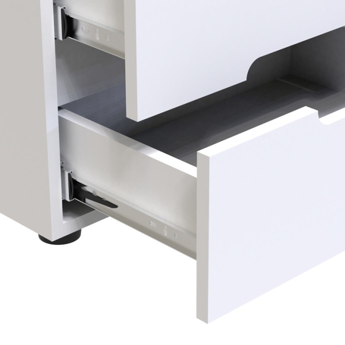 AFINA ΚΟΜΟΔΙΝΟ MDF ΣΕ ΛΕΥΚΗ GLOSSY ΑΠΟΧΡΩΣΗ 50X35X41ΕΚ