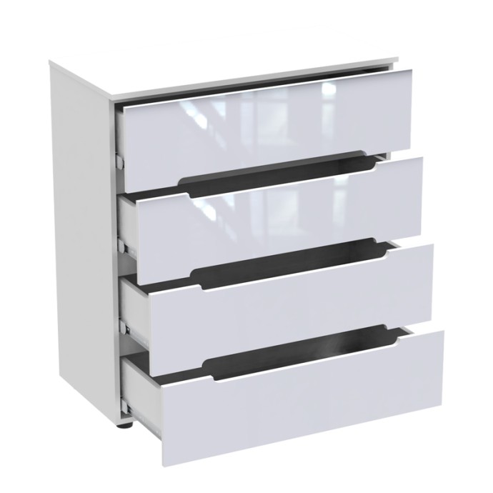 AFINA ΣΥΡΤΑΡΙΕΡΑ MDF 90X44X101ΕΚ ΛΕΥΚΟ GLOSSY 