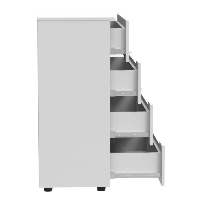 AFINA ΣΥΡΤΑΡΙΕΡΑ MDF 90X44X101ΕΚ ΛΕΥΚΟ GLOSSY 