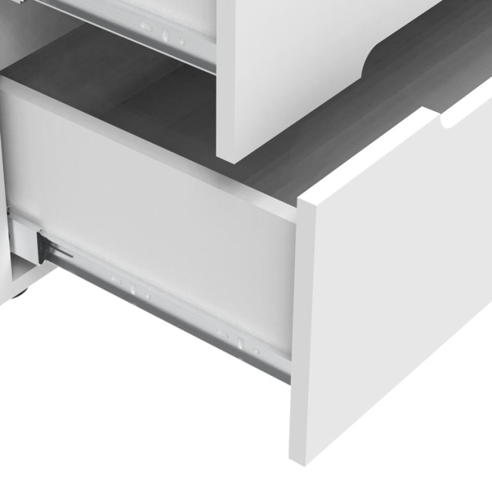 AFINA ΣΥΡΤΑΡΙΕΡΑ MDF 90X44X101ΕΚ ΛΕΥΚΟ GLOSSY 