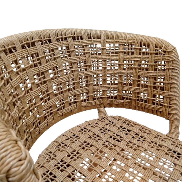 MILOU ΚΑΡΕΚΛΑ 59X65X73ΕΚ TEAK ΞΥΛΟ ΚΑΙ ΣΥΝΘΕΤΙΚΟ ΣΧΟΙΝΙ ΣΕ ΦΥΣΙΚΗ ΑΠΟΧΡΩΣΗ 