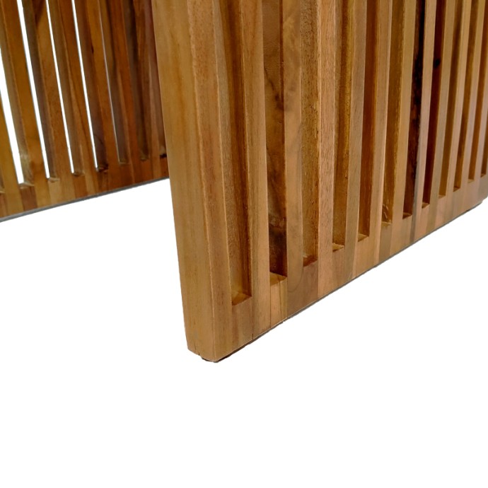 SAIMON ΒΟΗΘΗΤΙΚΟ ΤΡΑΠΕΖΙ 40X40X40ΕΚ TEAK ΞΥΛΟ ΣΕ ΦΥΣΙΚΗ ΑΠΟΧΡΩΣΗ 