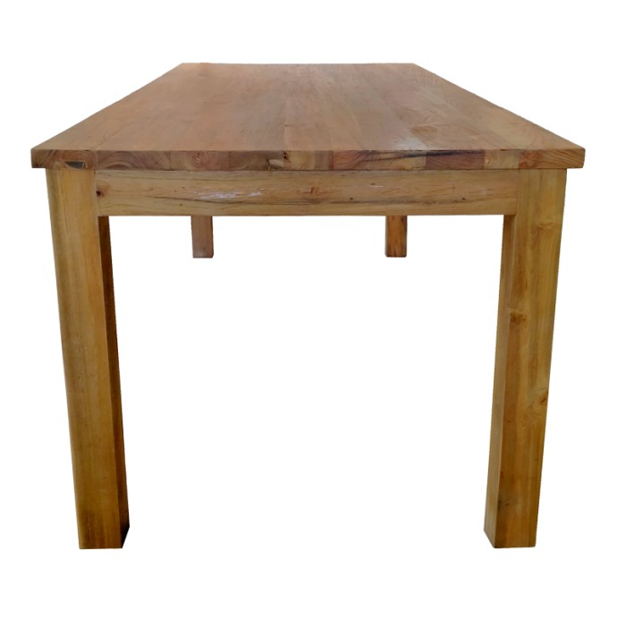 WOOLY ΤΡΑΠΕΖΙ 220X90X75ΕΚ TEAK ΞΥΛΟ ΣΕ ΦΥΣΙΚΗ ΑΠΟΧΡΩΣΗ 