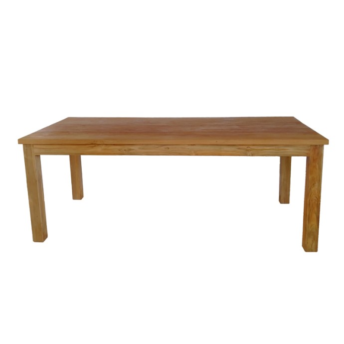 WOOLY ΤΡΑΠΕΖΙ 220X90X75ΕΚ TEAK ΞΥΛΟ ΣΕ ΦΥΣΙΚΗ ΑΠΟΧΡΩΣΗ 