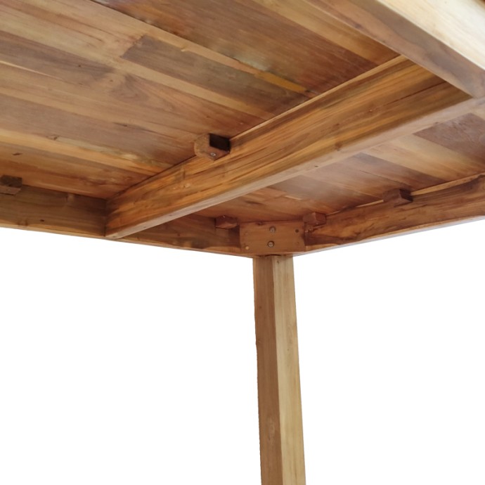 WOOLY ΤΡΑΠΕΖΙ 220X90X75ΕΚ TEAK ΞΥΛΟ ΣΕ ΦΥΣΙΚΗ ΑΠΟΧΡΩΣΗ 