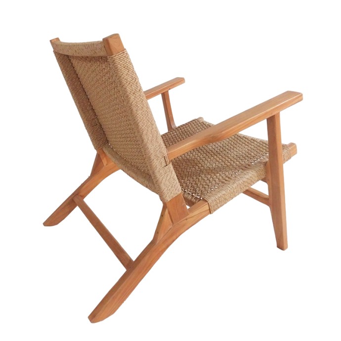 CROSY ΠΟΛΥΘΡΟΝΑ 71X81X75ΕΚ TEAK ΞΥΛΟ ΣΕ ΦΥΣΙΚΗ ΑΠΟΧΡΩΣΗ 