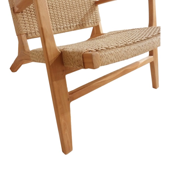 CROSY ΠΟΛΥΘΡΟΝΑ 71X81X75ΕΚ TEAK ΞΥΛΟ ΣΕ ΦΥΣΙΚΗ ΑΠΟΧΡΩΣΗ 