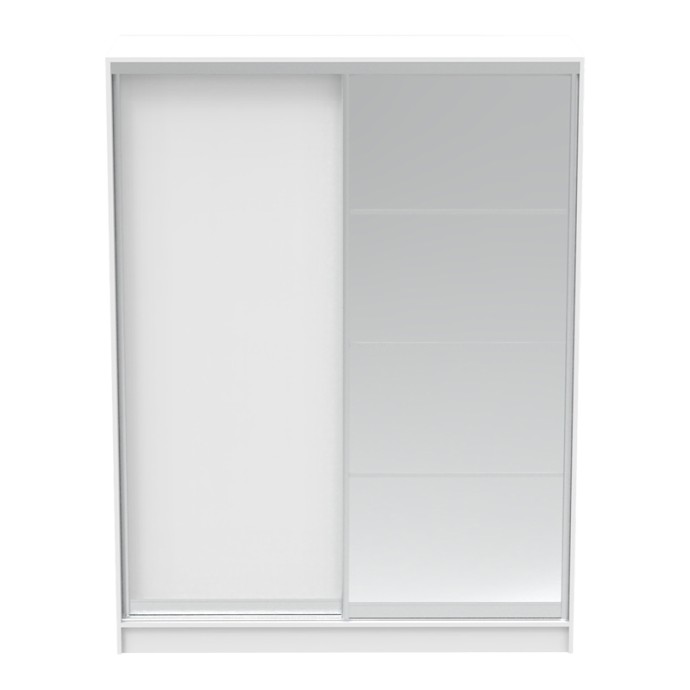 ΝΤΟΥΛΑΠΑ ΔΙΦΥΛΛΗ ΣΥΡΟΜΕΝΗ ΜΕ ΚΑΘΡΕΦΤΗ 160X60X220ΕΚ ΛΕΥΚΗ 