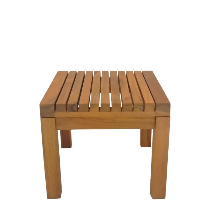 POLY ΤΡΑΠΕΖΙ ΠΑΡΑΛΙΑΣ 35X35X30ΕΚ TEAK ΞΥΛΟ ΣΕ ΦΥΣΙΚΗ ΑΠΟΧΡΩΣΗ 