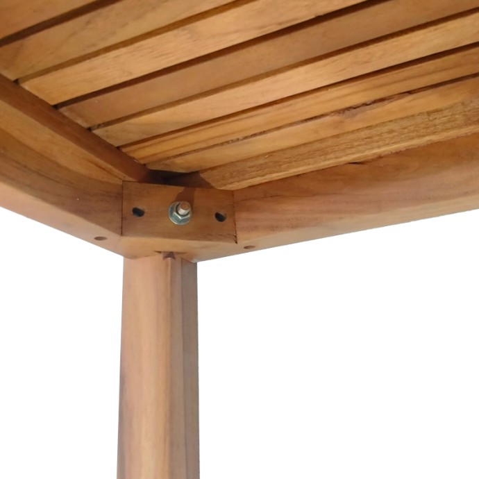 POLY ΤΡΑΠΕΖΙ ΠΑΡΑΛΙΑΣ 35X35X30ΕΚ TEAK ΞΥΛΟ ΣΕ ΦΥΣΙΚΗ ΑΠΟΧΡΩΣΗ 