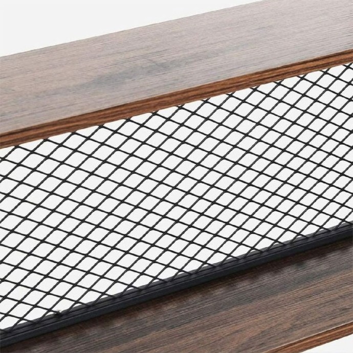 FIFER ΒΙΒΛΙΟΘΗΚΗ 120x27x185εκ ΚΑΡΥΔΙ-ΜΑΥΡΟ