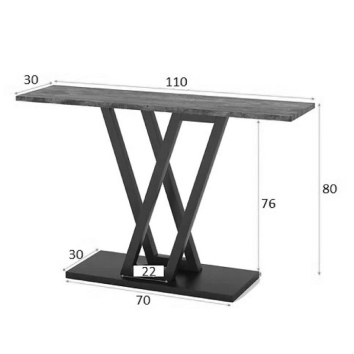 WIRMO ΚΟΝΣΟΛΑ 110x30x80εκ ΛΕΥΚΟ ΜΑΡΜΑΡΟΥ ΜΕΛΑΜΙΝΗΣ-ΠΟΔΙ ΧΡΥΣΟ ΜΕΤΑΛΛΟ 